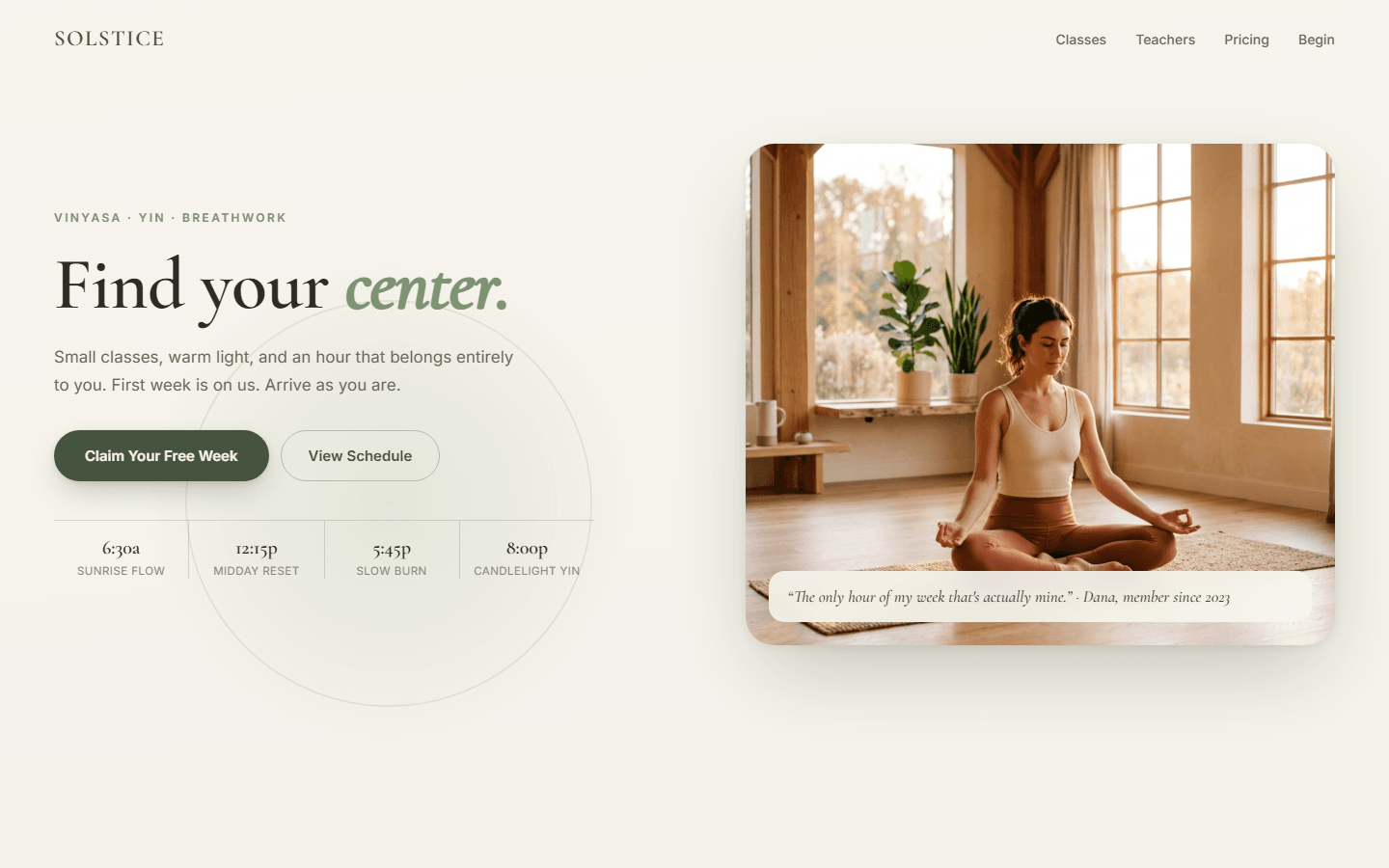 Find Your Center, real preview screenshot