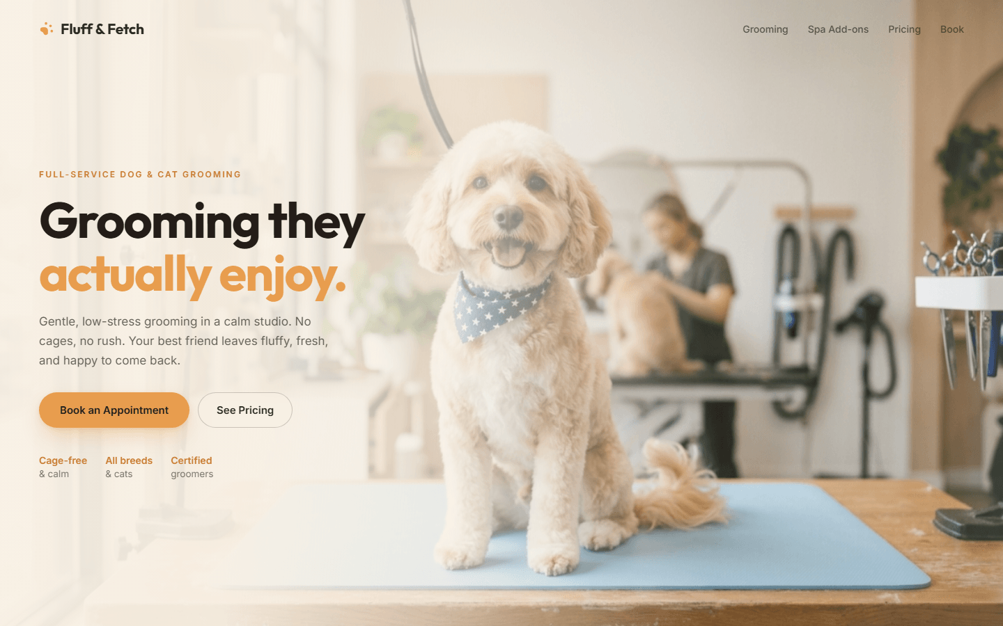 Fluff & Fetch, real preview screenshot