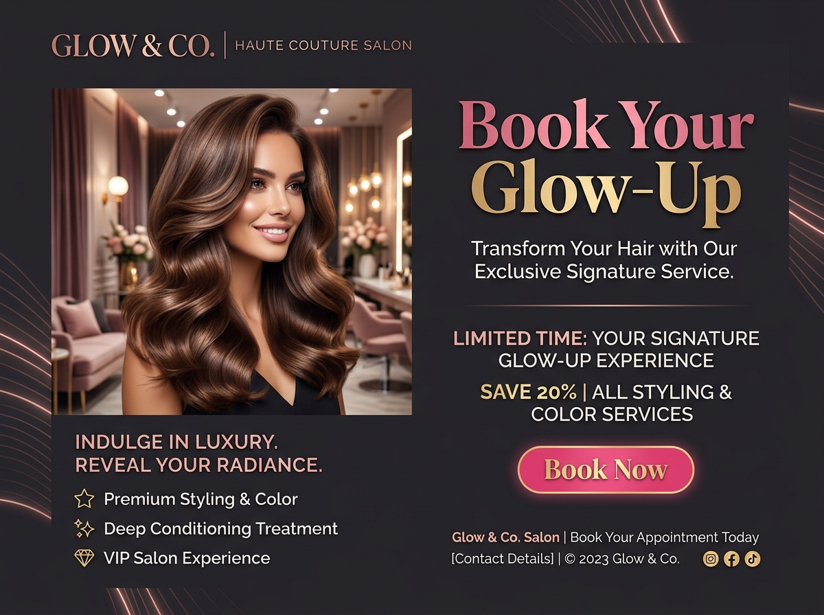 Book Your Glow-Up, real preview screenshot