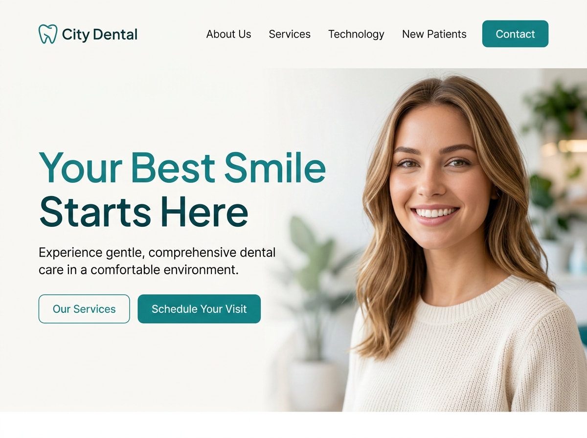 Bright Smile Booking, real preview screenshot