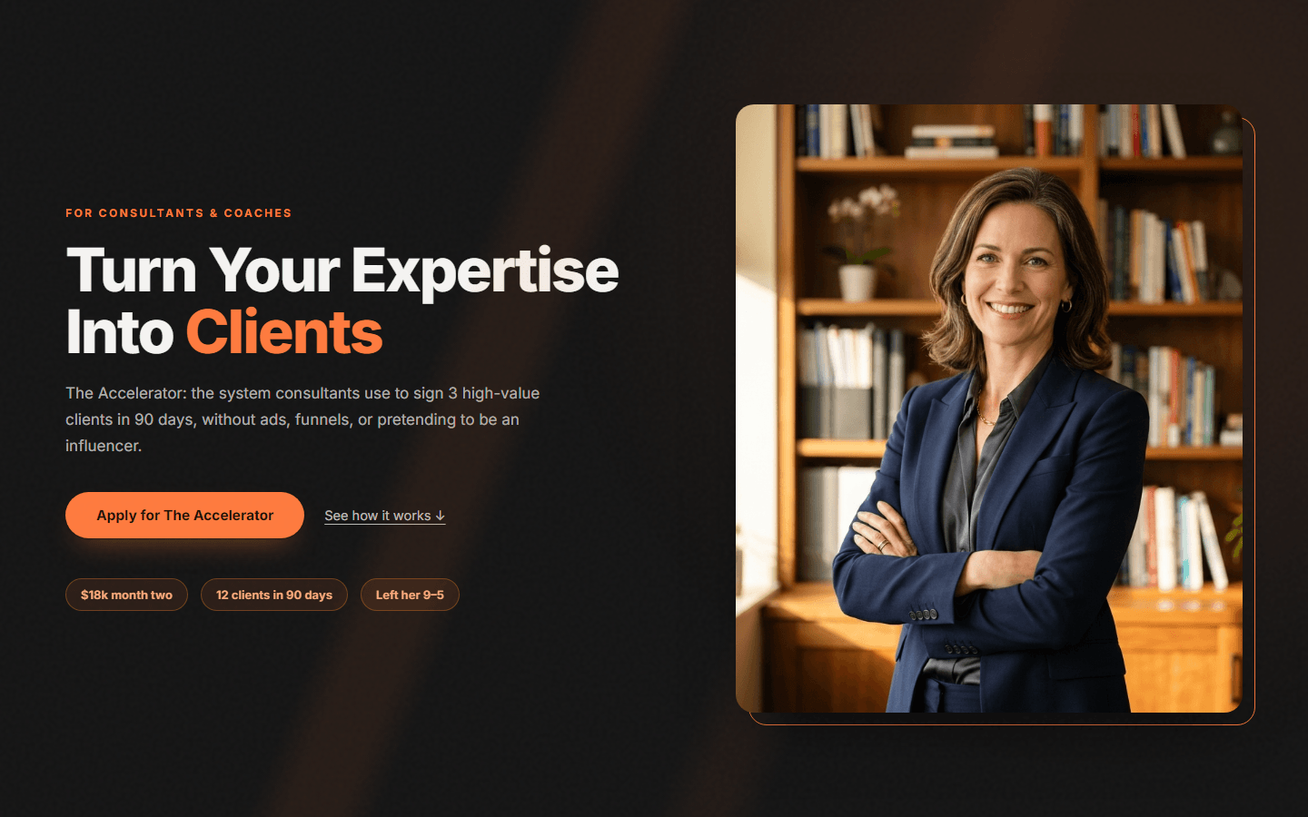 Coach Webinar Signup Page, real preview screenshot