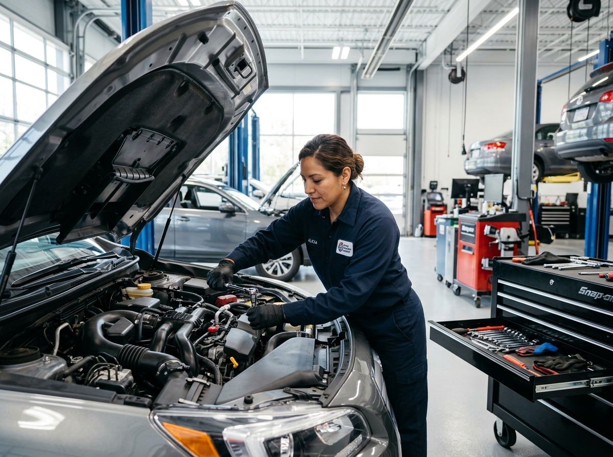 Auto Repair Service Page, real preview screenshot