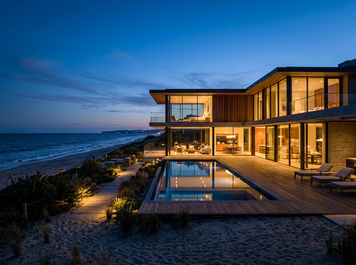 Malibu Colony beachfront home