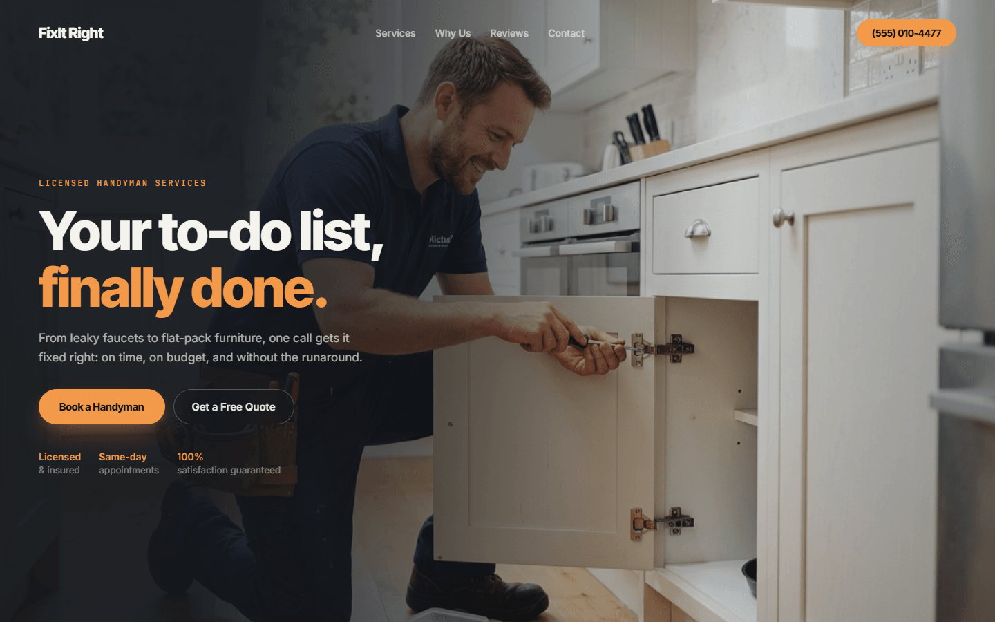 Handyman Estimate Page, real preview screenshot