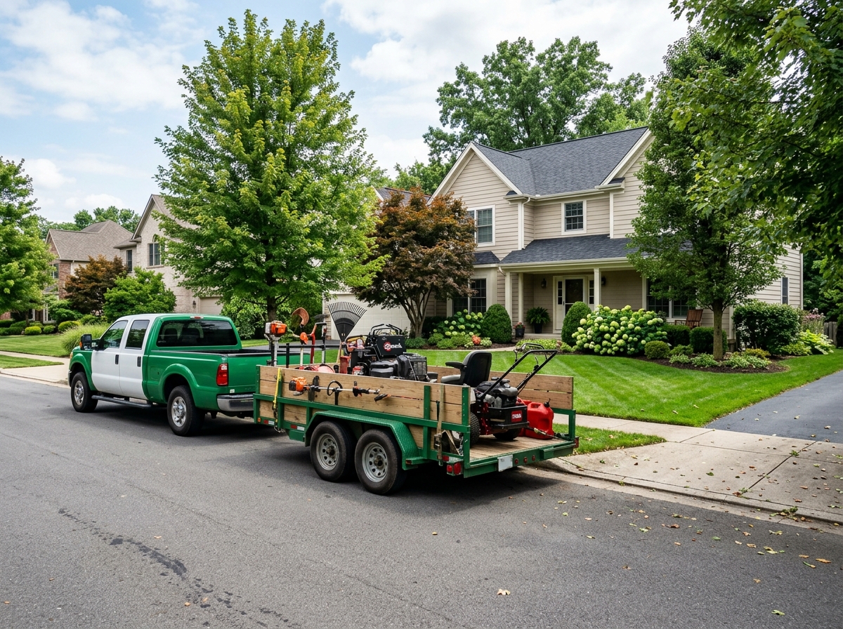 Evergreen Grounds equipment truck