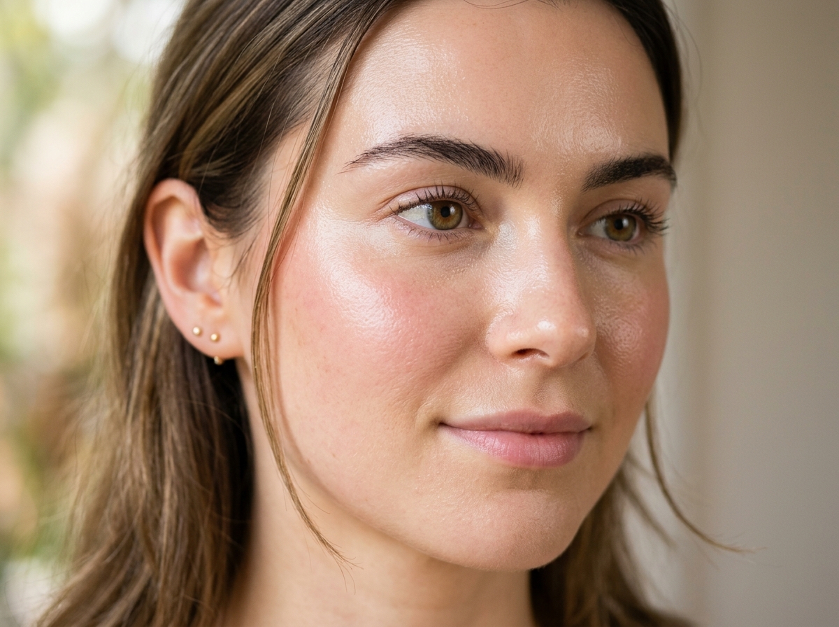 Radiant glowing skin result